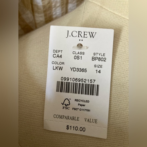 J.Crew Seersucker Ruffleneck Gingham Mini DressSuze 14 - Picture 10 of 10